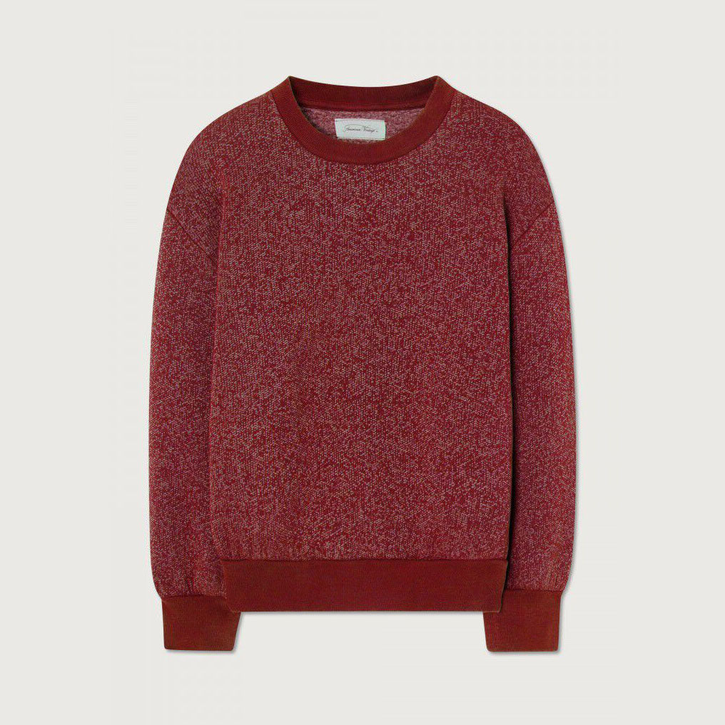 Boys & Girls Dark Red Cotton Sweatshirt