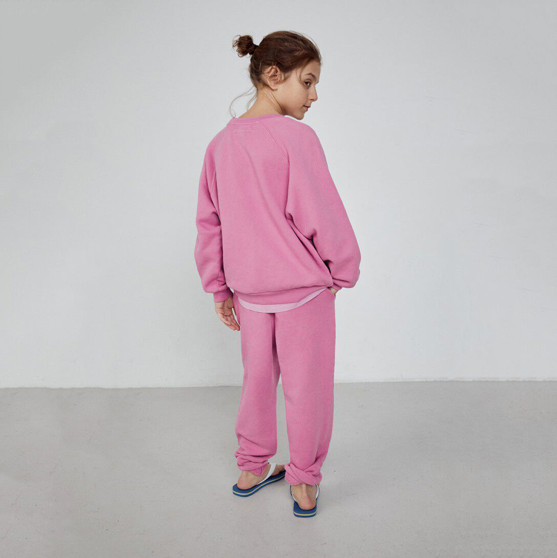 Boys & Girls Mauve Pink Cotton Sweatshirt