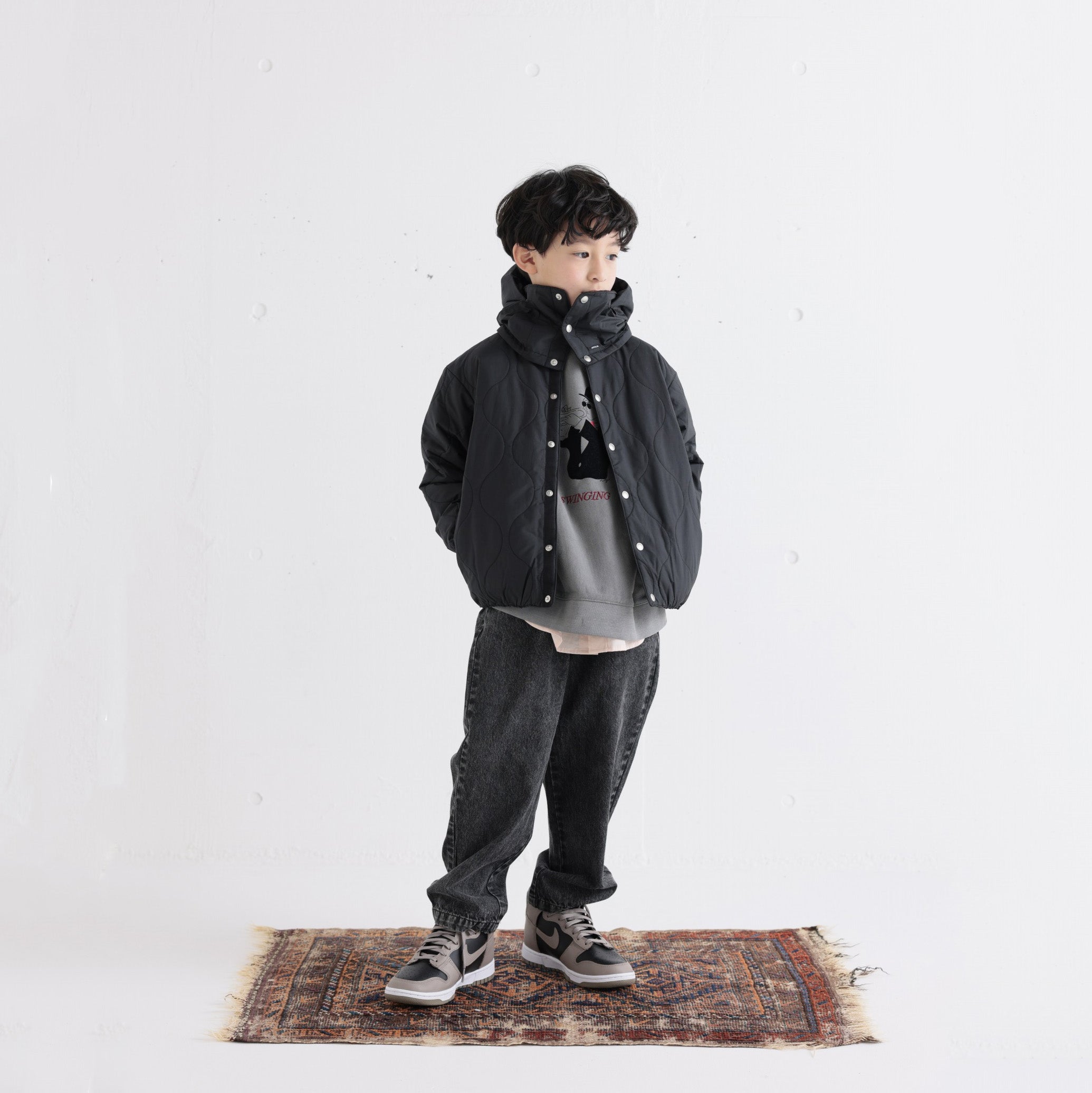 Boys & Girls Grey Denim Trousers