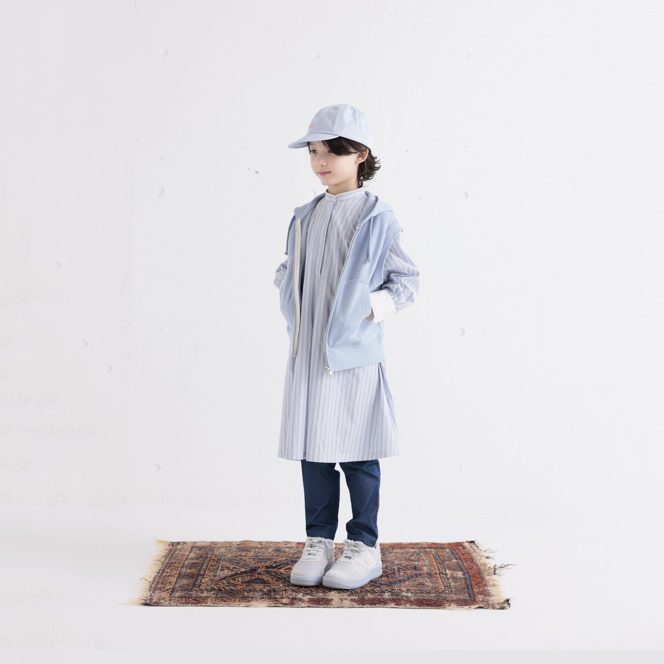 Boys & Girls Light Blue Logo Cap