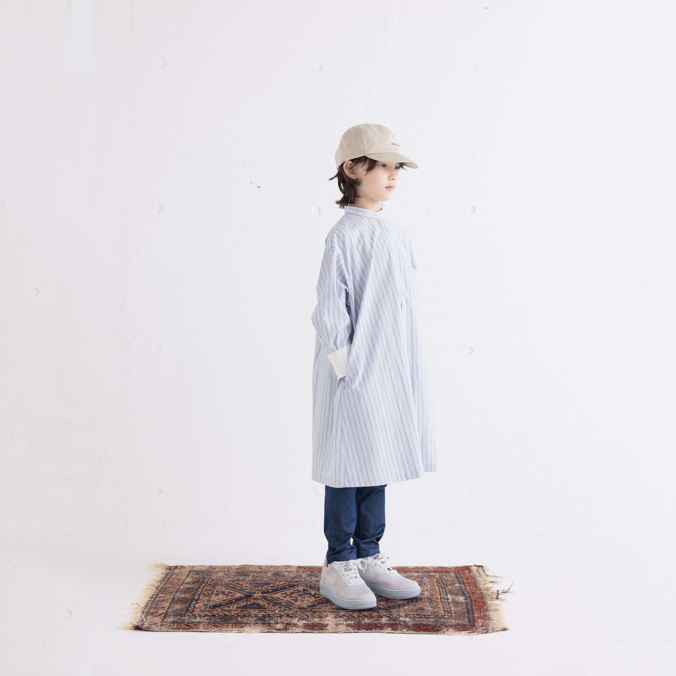 Boys & Girls Beige Logo Cap