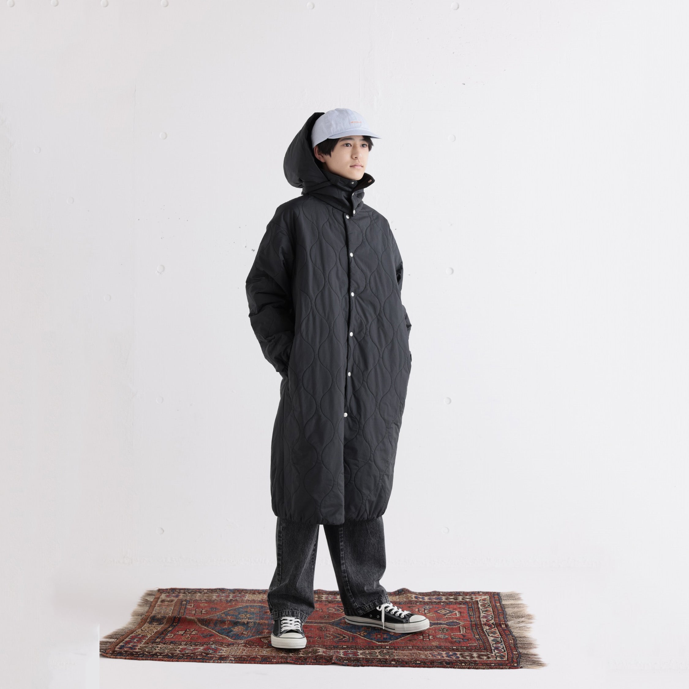 Boys & Girls Black Reversible Padded Coat