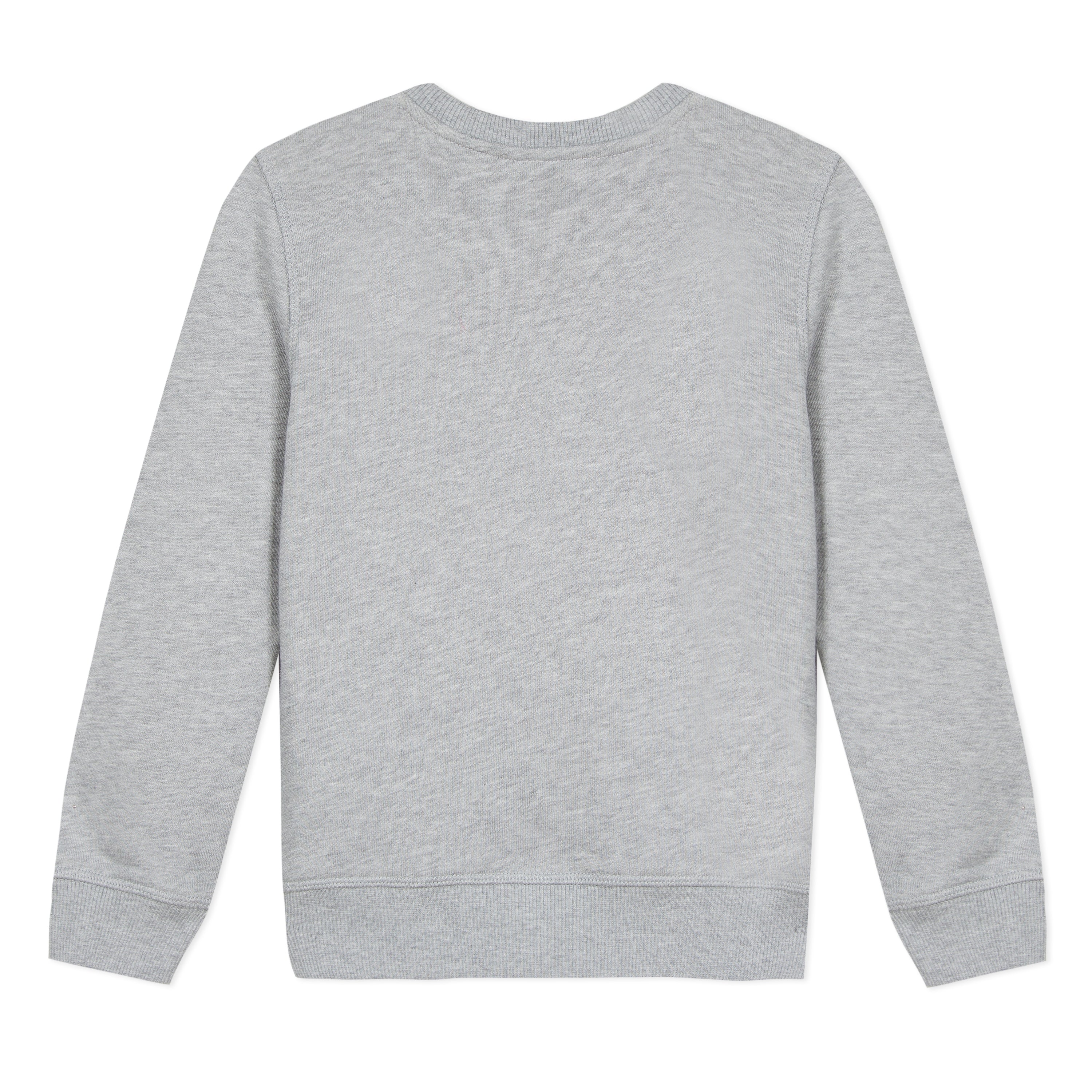 Girls Marl Grey Cotton Sweatshirt