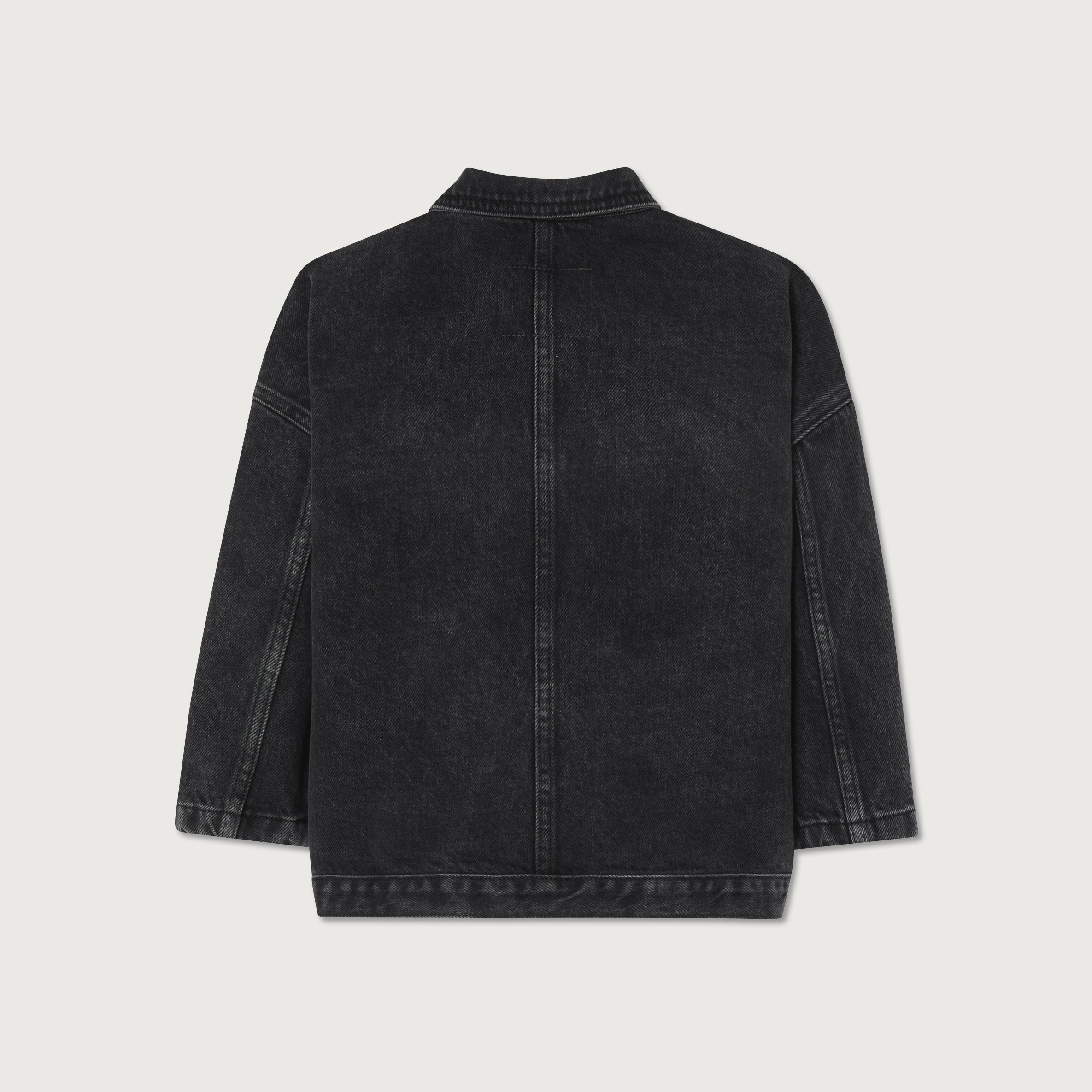 Boys & Girls Black Denim Jacket
