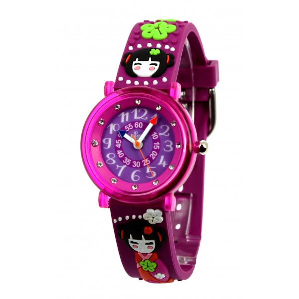 Girls Pink Kyoto White（6-9Y）