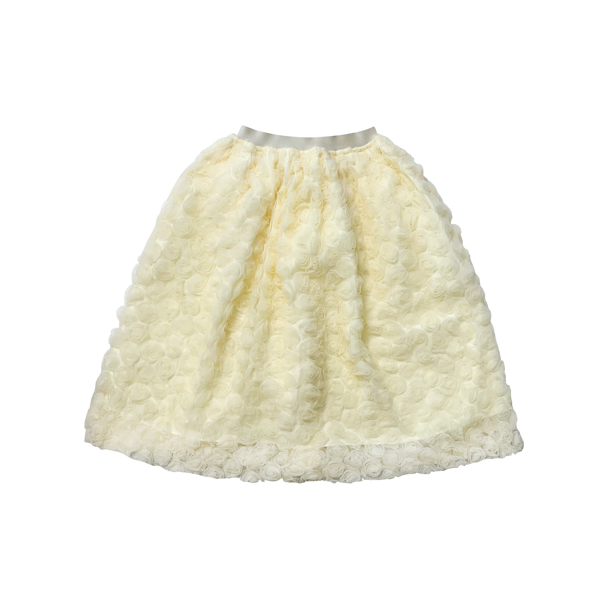 Girls Yellow Flower Skirt