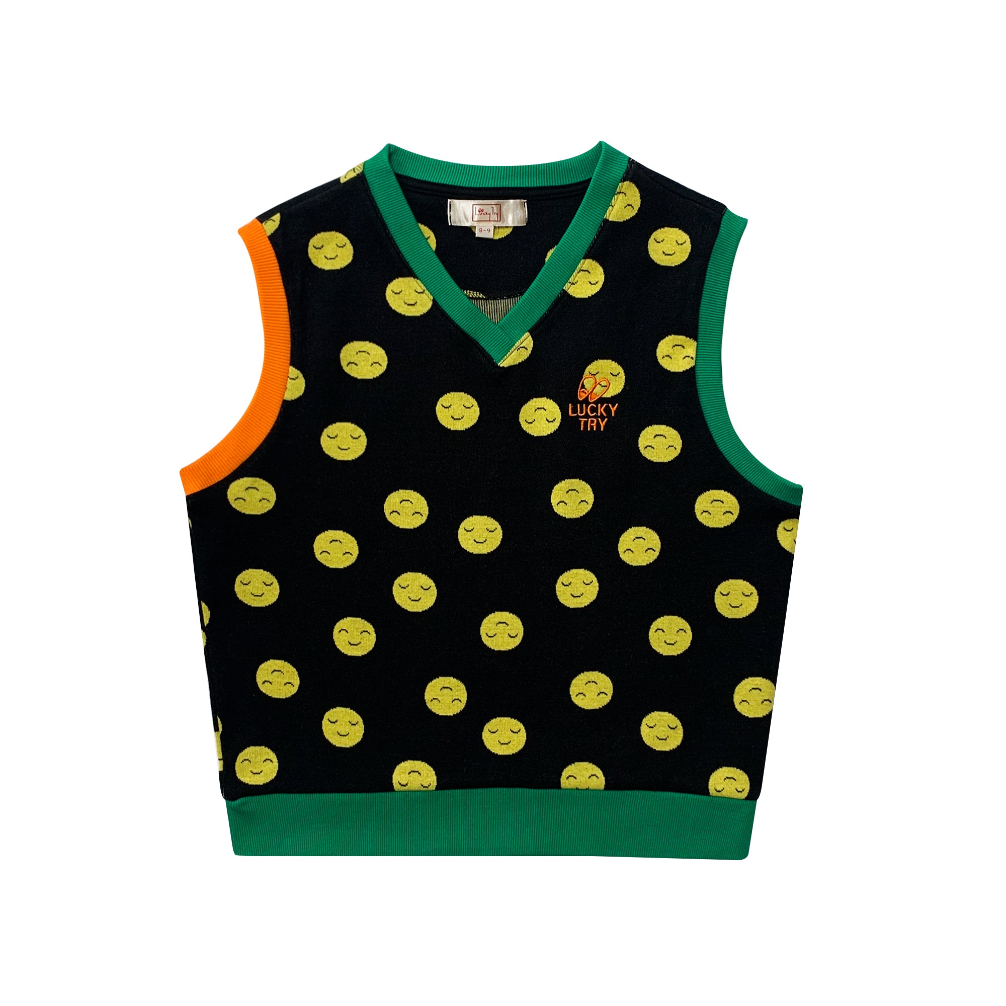 Boys & Girls Black Cotton Vest