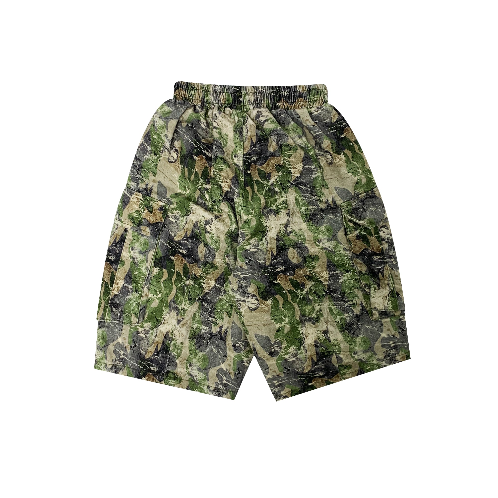 Boys & Girls Green Cotton Shorts