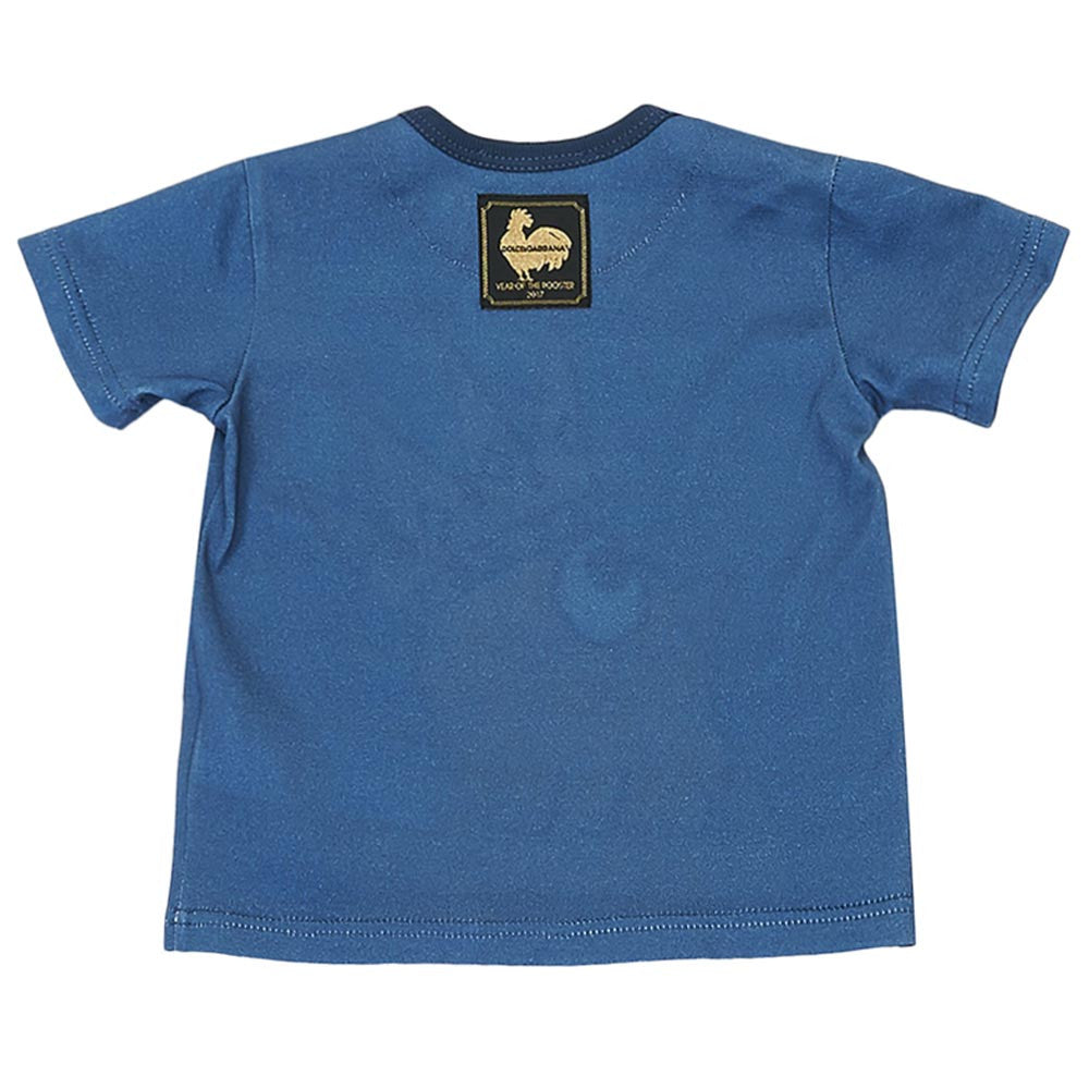 Baby Blue Chick Printed Trims Cotton T-Shirt - CÉMAROSE | Children's Fashion Store - 2