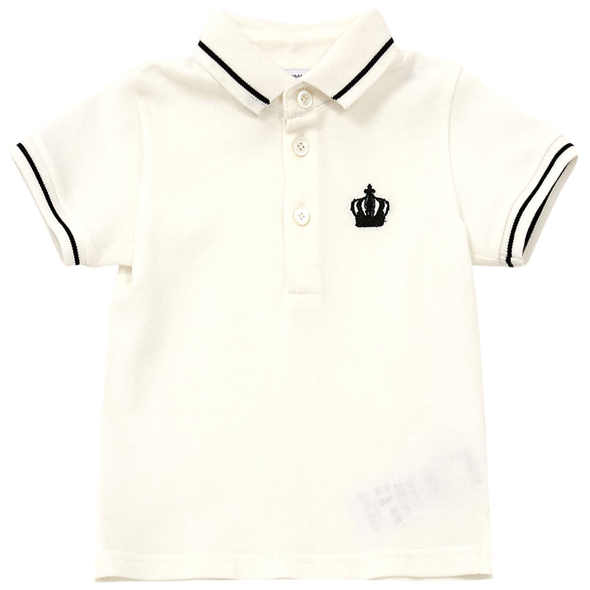Baby Boys Ivory 'Corone' Polo Shirt