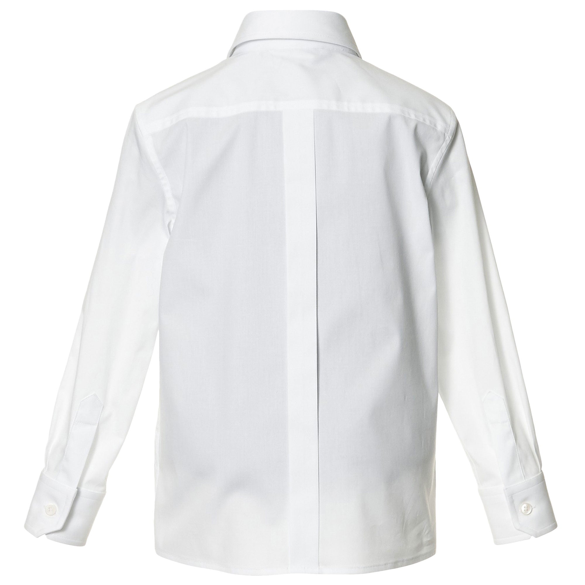 Boys White Cotton Jersey Long Sleeved Shirt - CÉMAROSE | Children's Fashion Store - 2