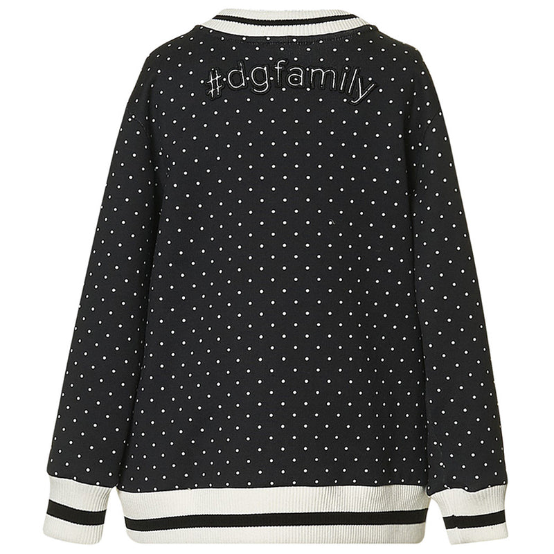 Girls Black "Family"  Sweatshirt
