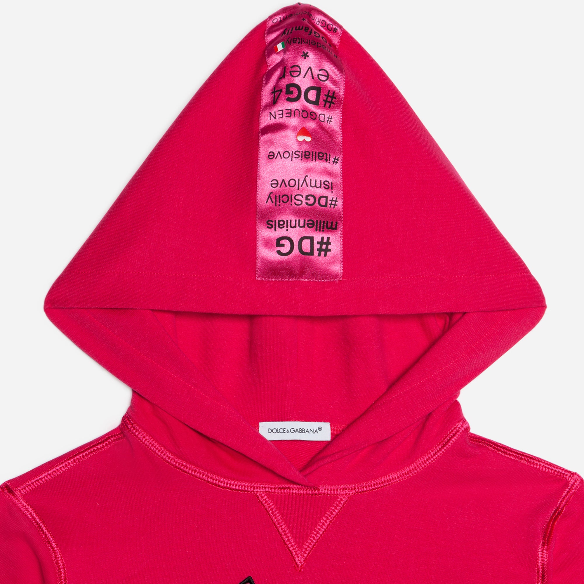 Girls Red Pink Embroidered Cotton Coat