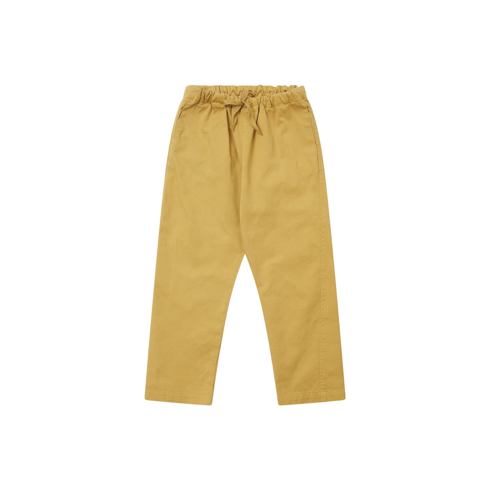 Boys & Girls Yellow Cotton Trousers