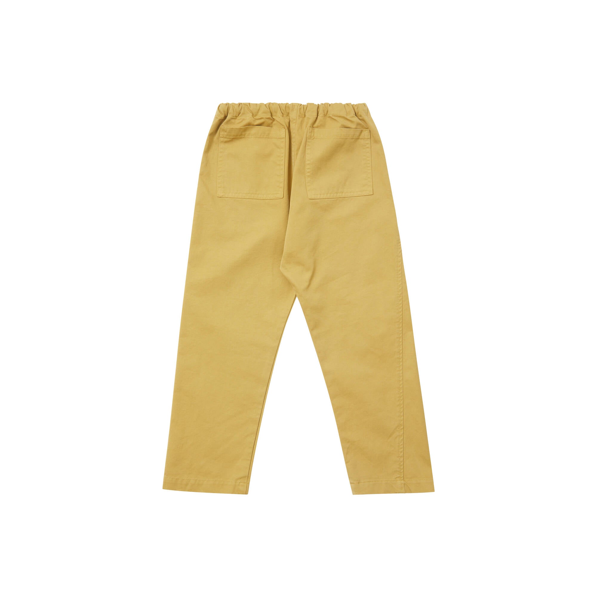 Boys & Girls Yellow Cotton Trousers