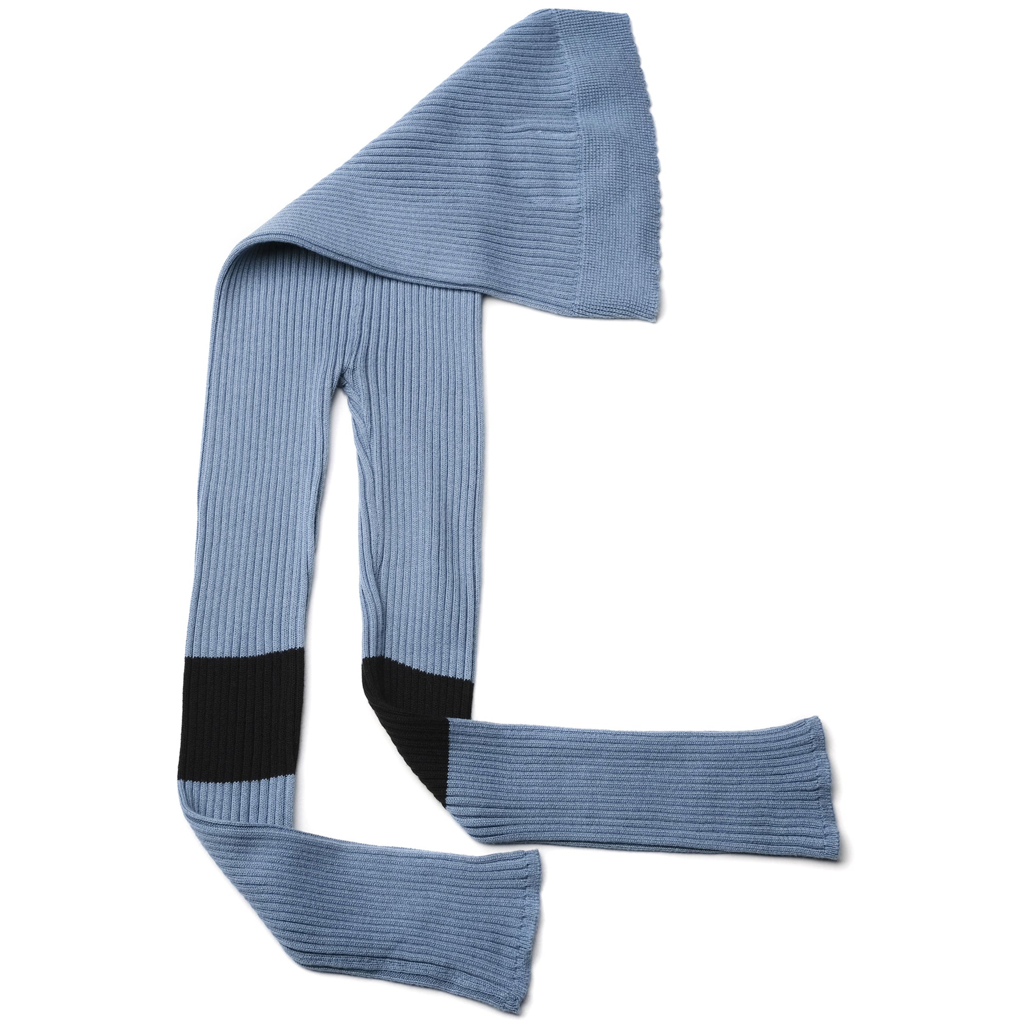 Girls Pale Blue Cotton Leggings