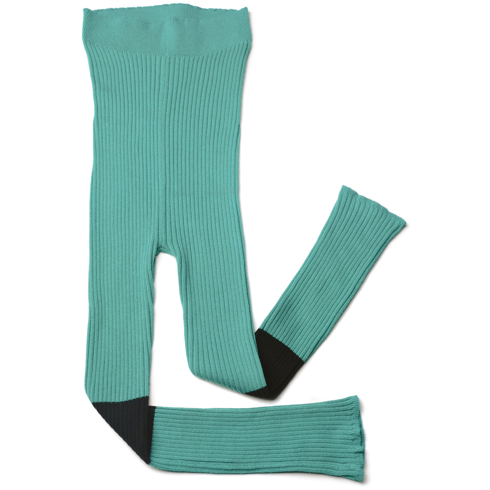 Girls Green Cotton Leggings