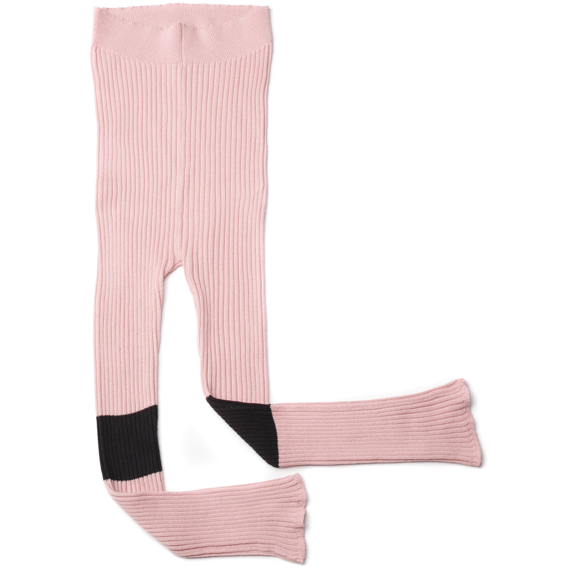 Girls Pale Pink Cotton Leggings