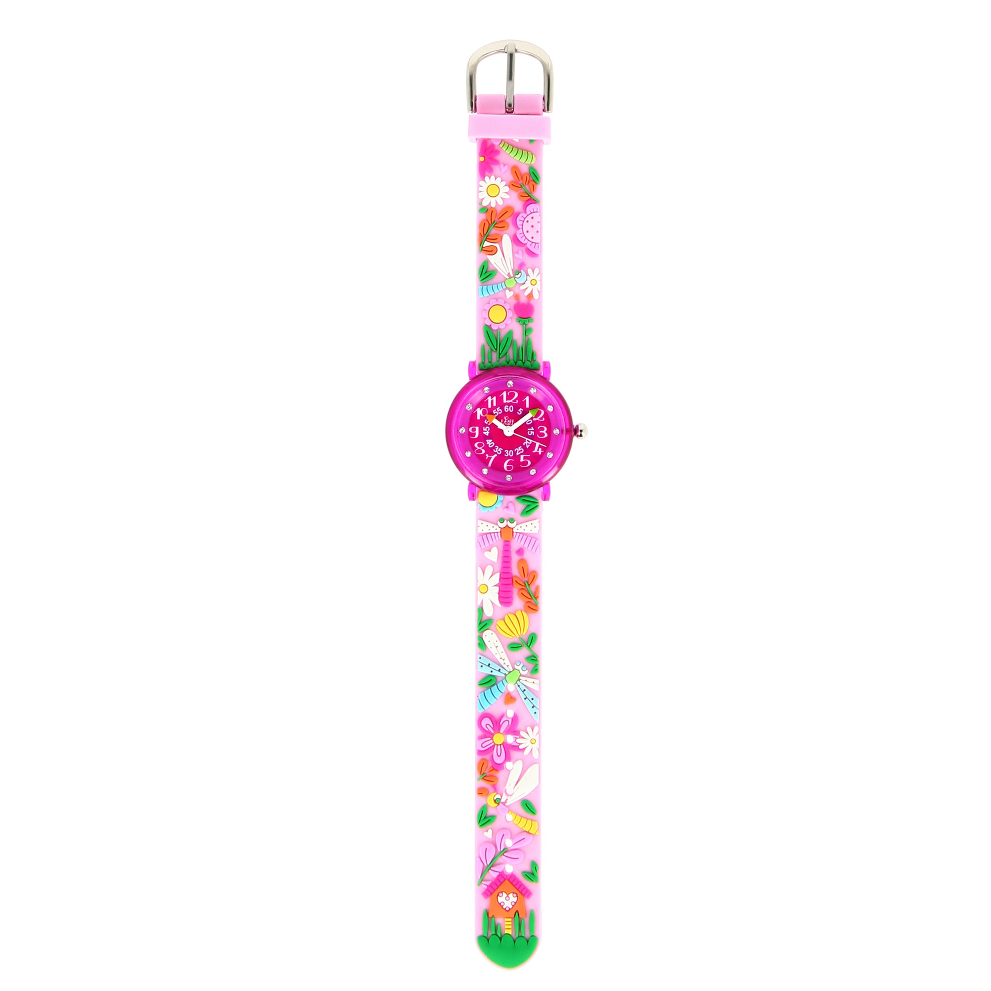 Girls Pink Dragonfly Watch（6-9Y）