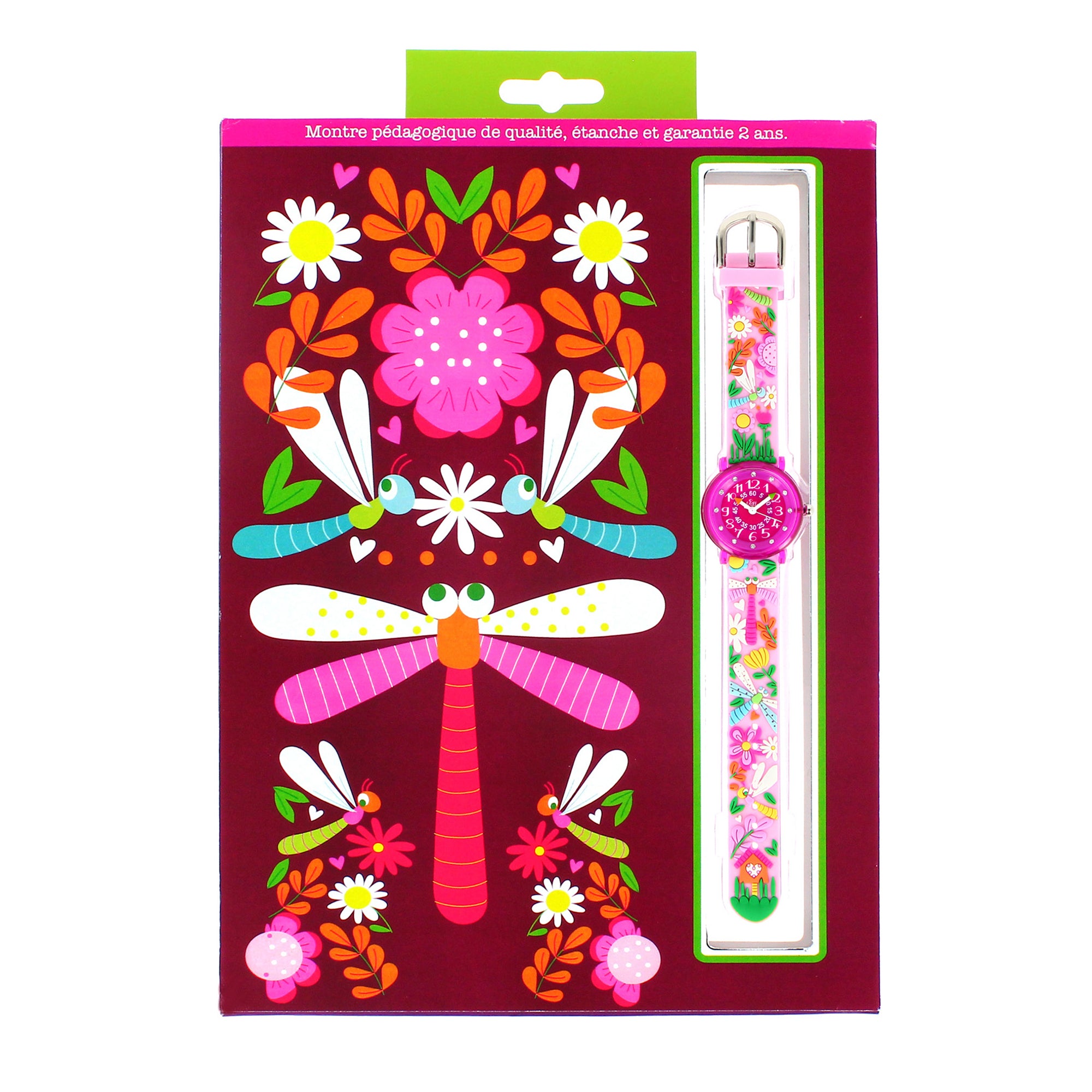 Girls Pink Dragonfly Watch（6-9Y）