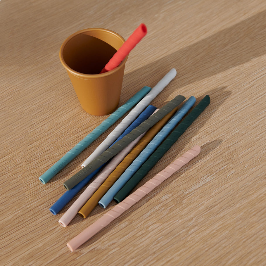 Multicolor Silicone Straw(10 Pack)