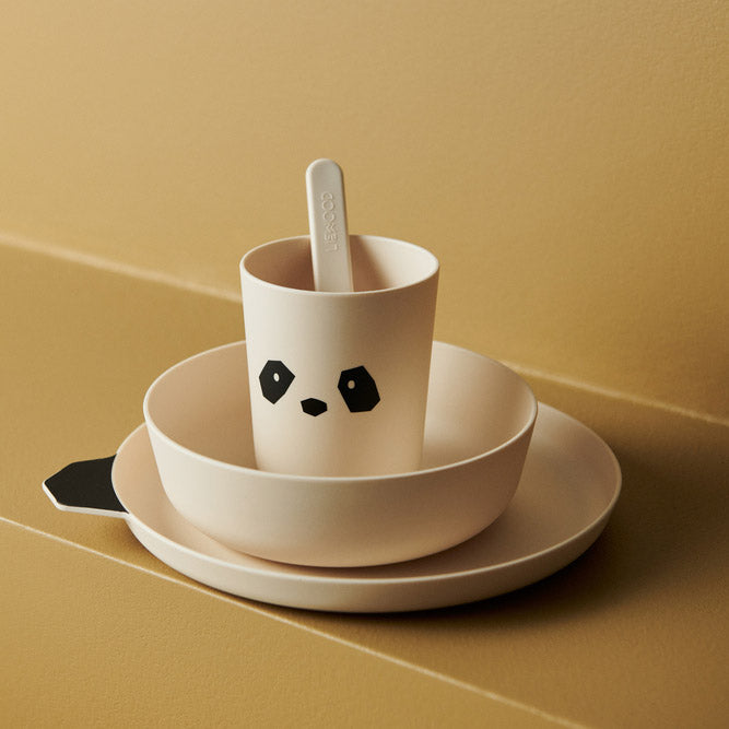 Boys & Girls White Panda Tableware Set(5 Pack)