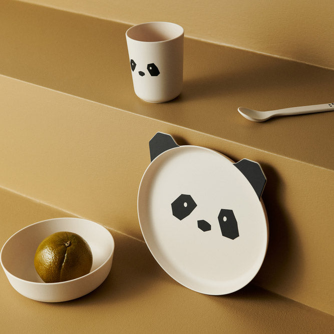 Boys & Girls White Panda Tableware Set(5 Pack)