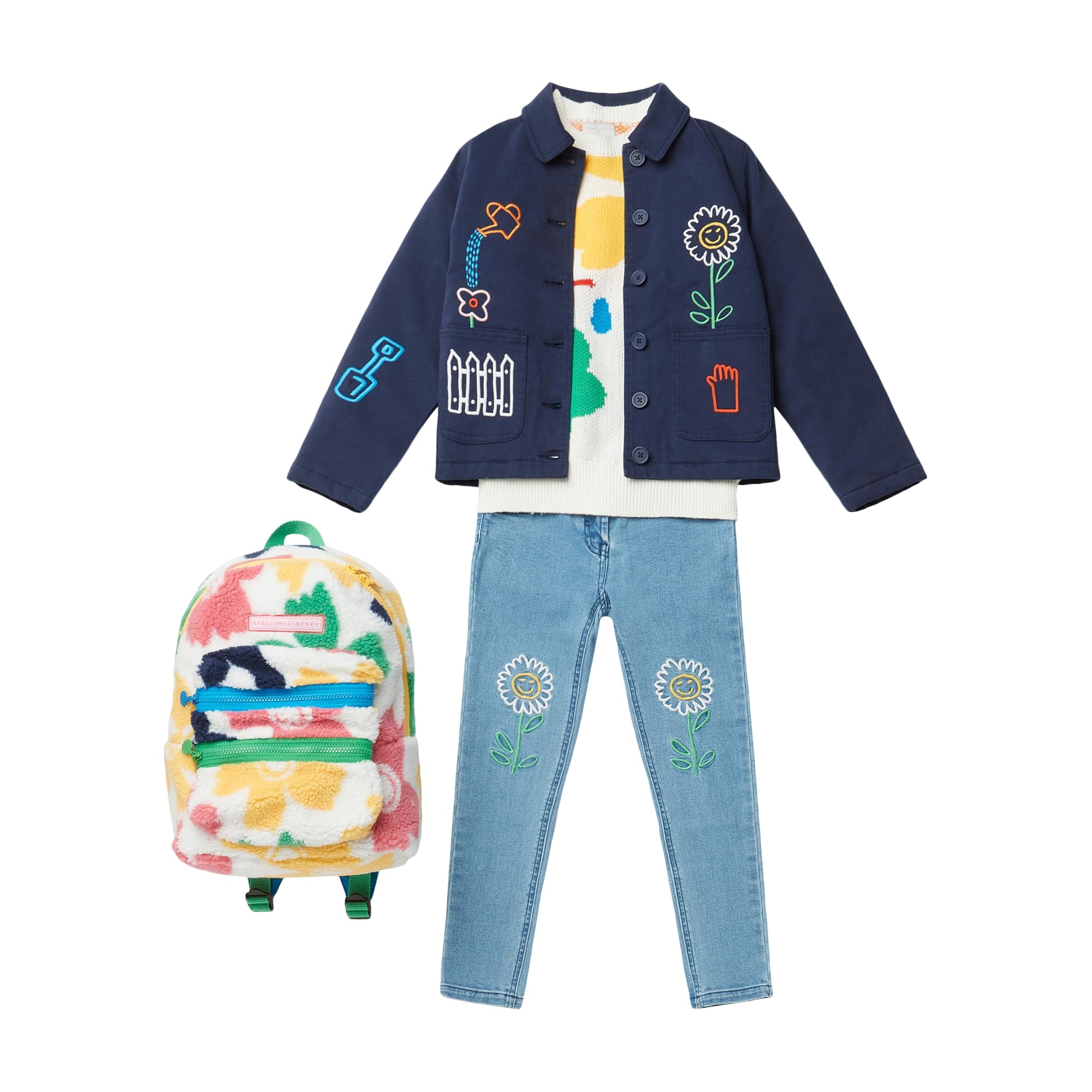 Girls Blue Denim Trousers