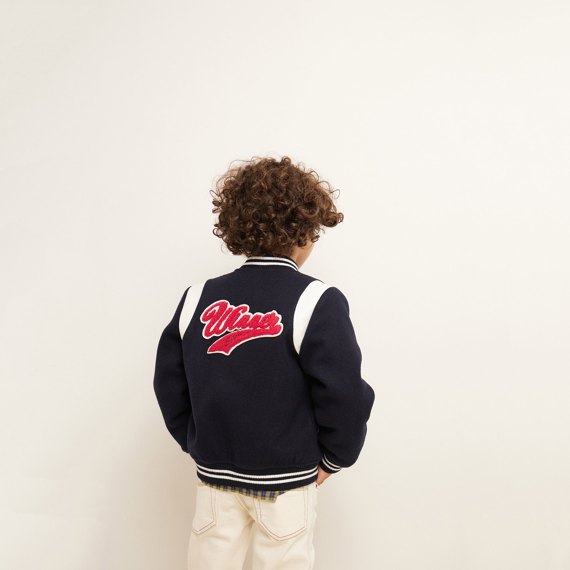 Boys Navy Padded Jacket