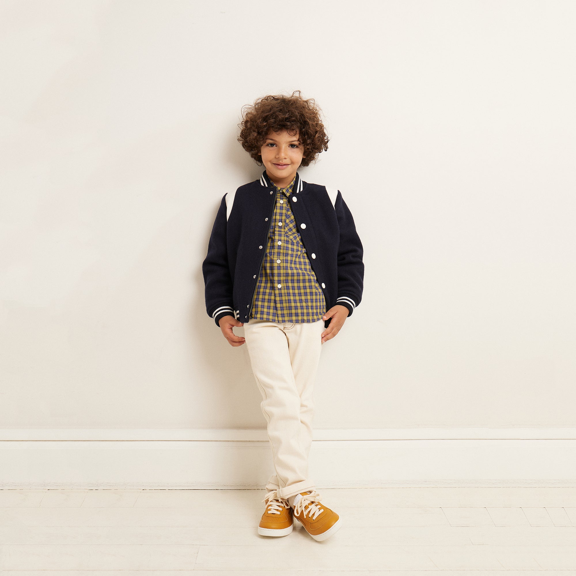 Boys Navy Padded Jacket