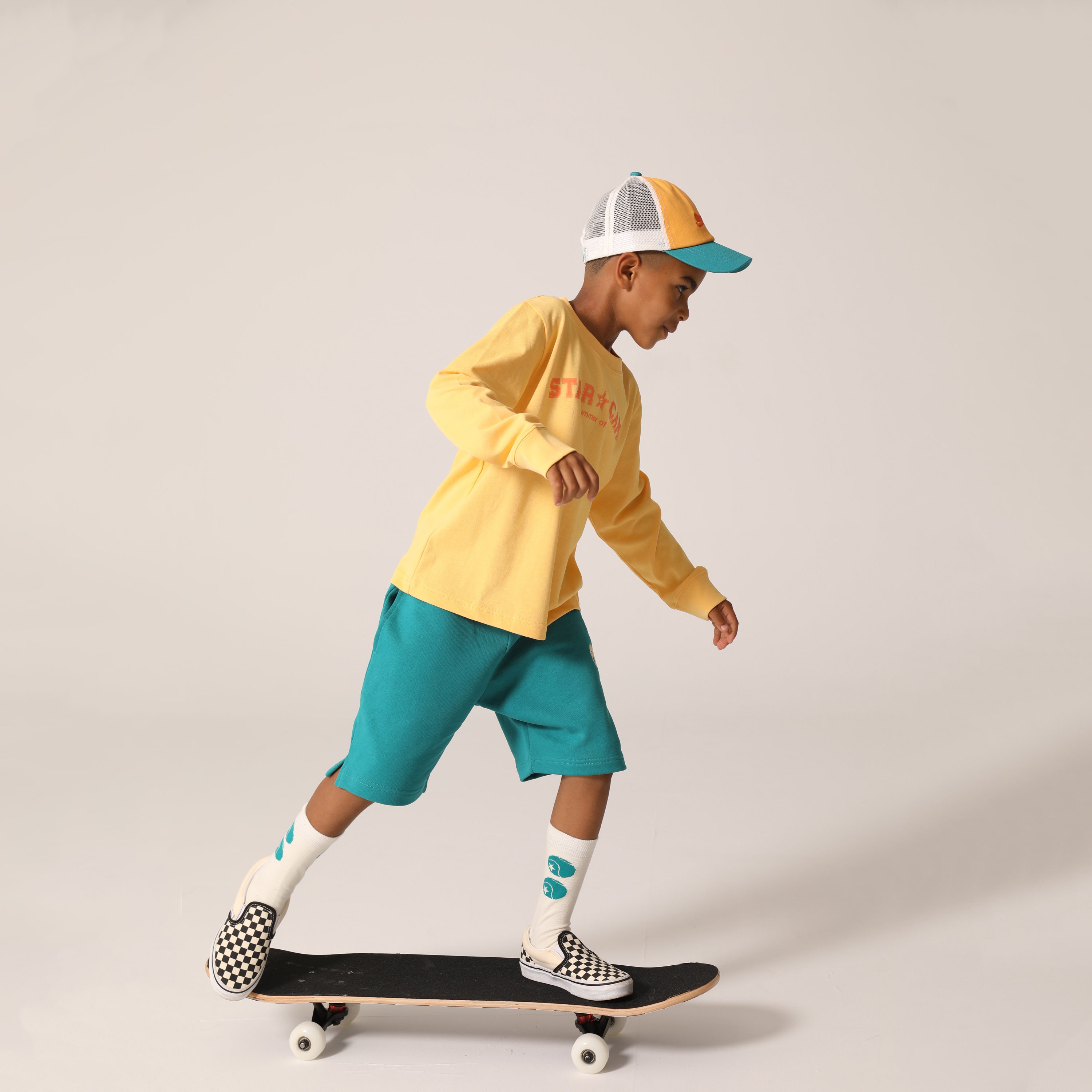 Boys & Girls Deep Lake Cotton Shorts