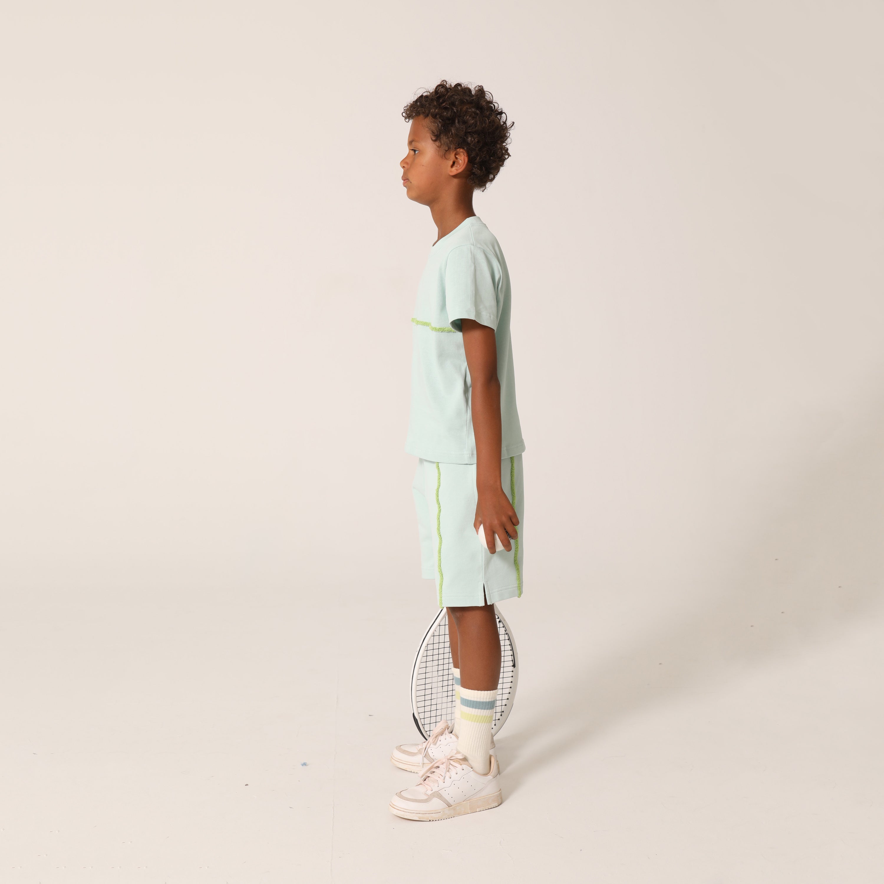 Boys & Girls Mint Cotton T-Shirt