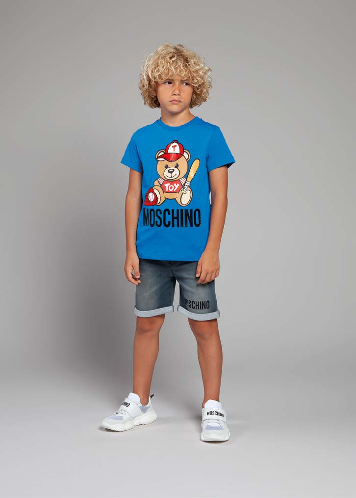 Boys & Girls Blue Cotton T-shirt