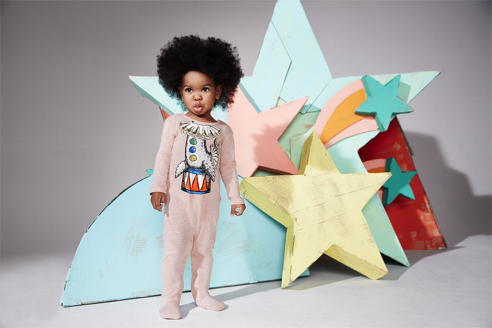 Baby Pink Fancy Printed 'Twiddle' Babygrow - CÉMAROSE | Children's Fashion Store - 2
