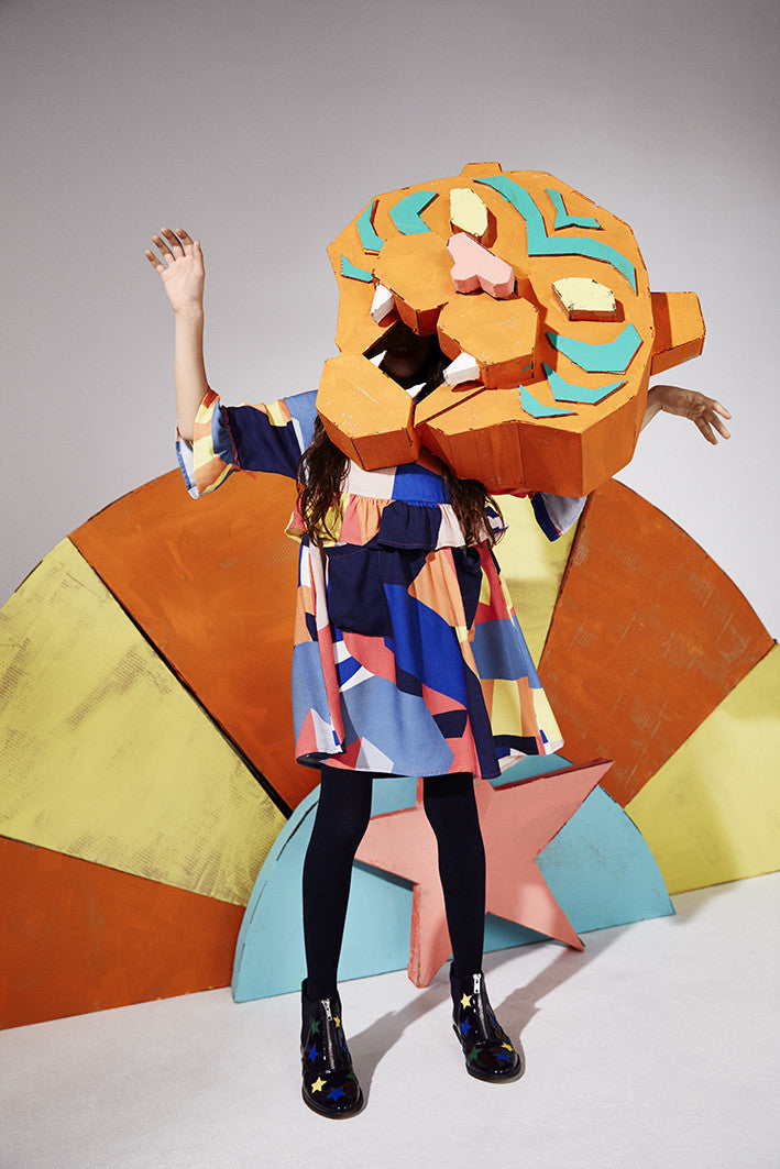 Girls Multicolor Circus Graphic Printed 'Vivienne' Dress - CÉMAROSE | Children's Fashion Store - 2