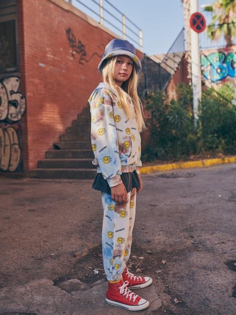 Boys & Girls Purple Smile Velvet Zip-Up Top