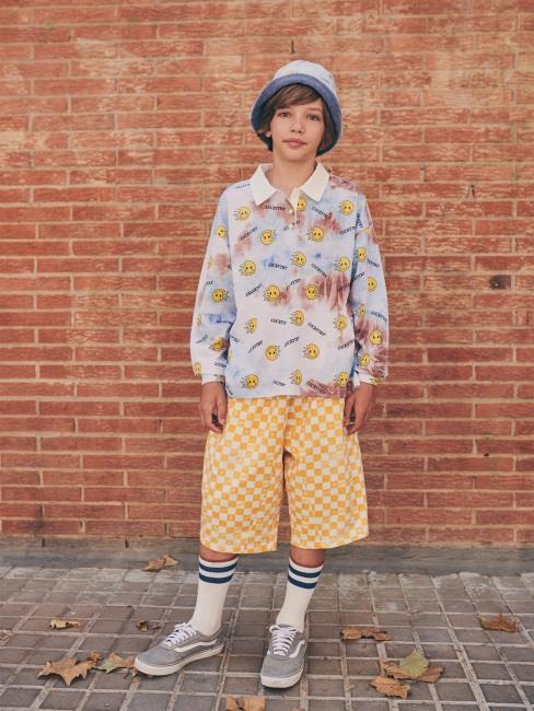 Boys & Girls Blue Smile Tie-Dye T-Shirt