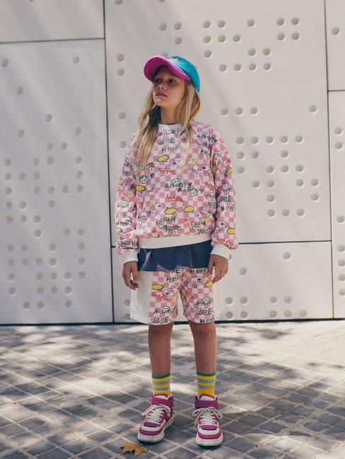 Boys & Girls Pink Printed Sweatshirt