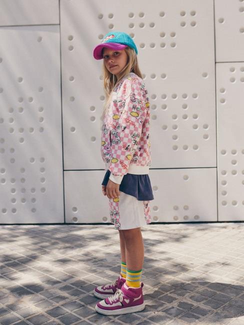 Boys & Girls Pink Printed Sweatshirt