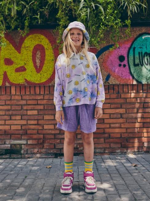 Boys & Girls Purple Smile Tie-Dye T-Shirt