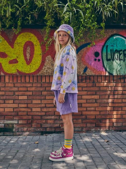 Boys & Girls Purple Smile Tie-Dye T-Shirt