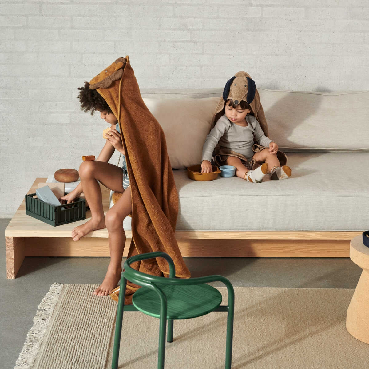 Boys & Girls Caramel Lion Bathrobe