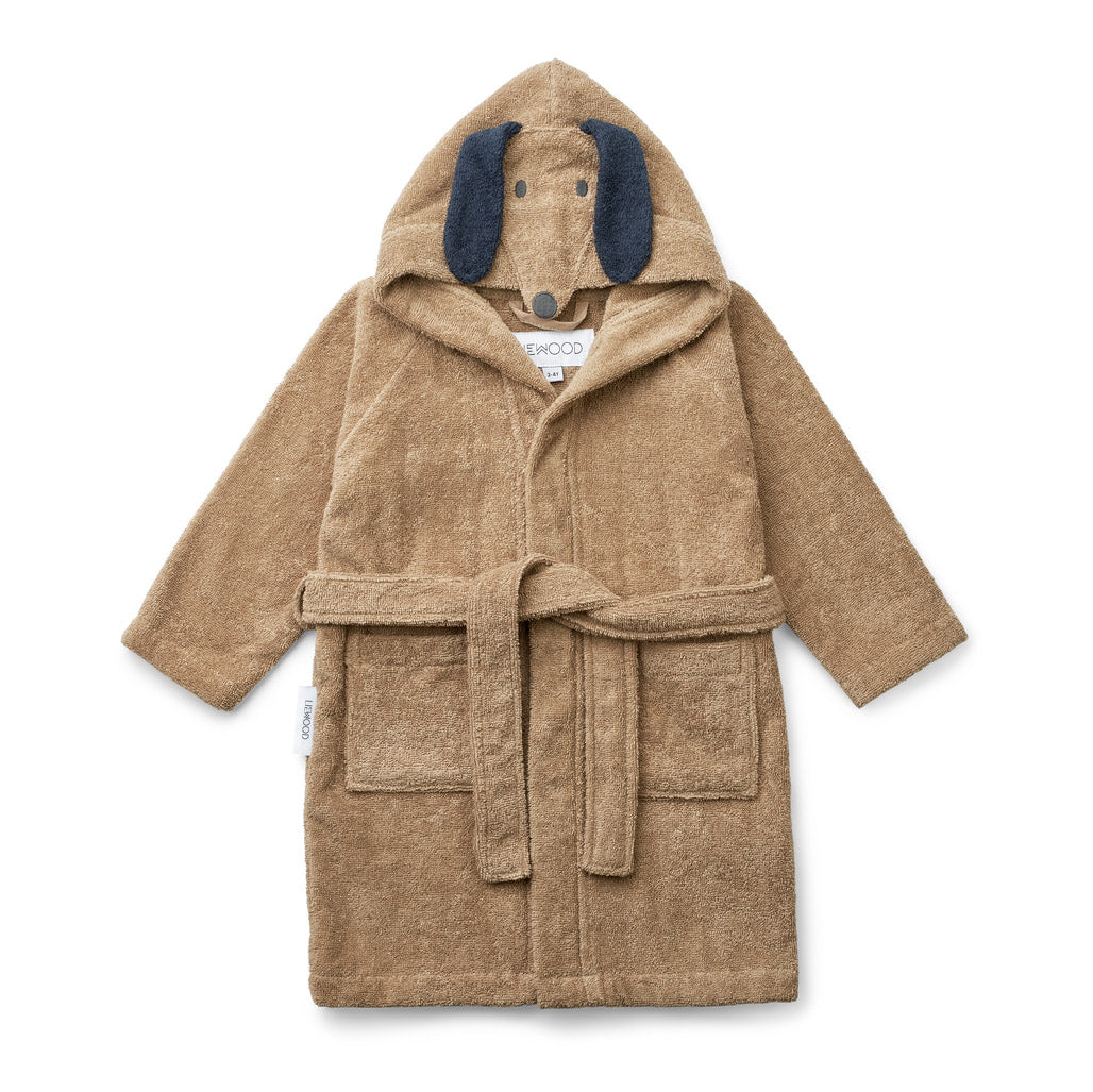 Boys & Girls Caramel Dog Bathrobe