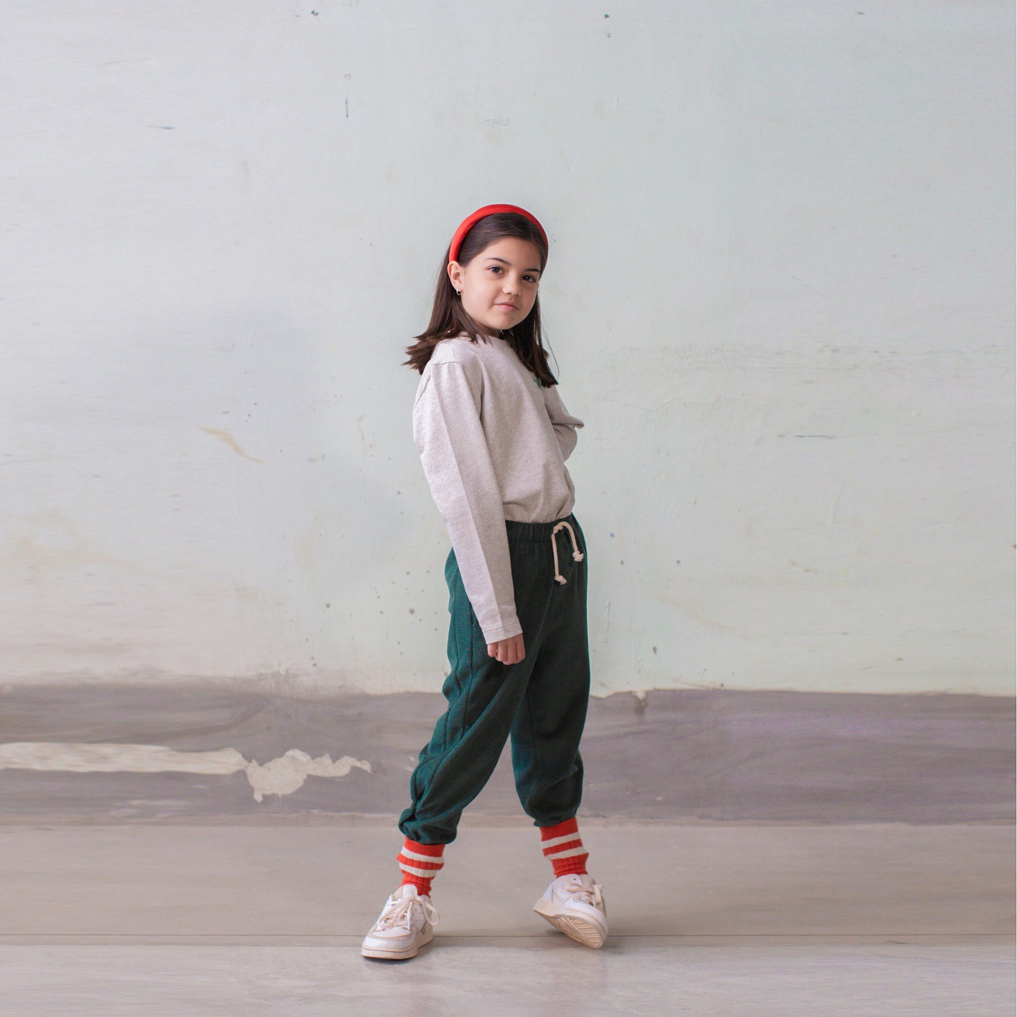 Boys & Girls Grey Logo Cotton T-Shirt