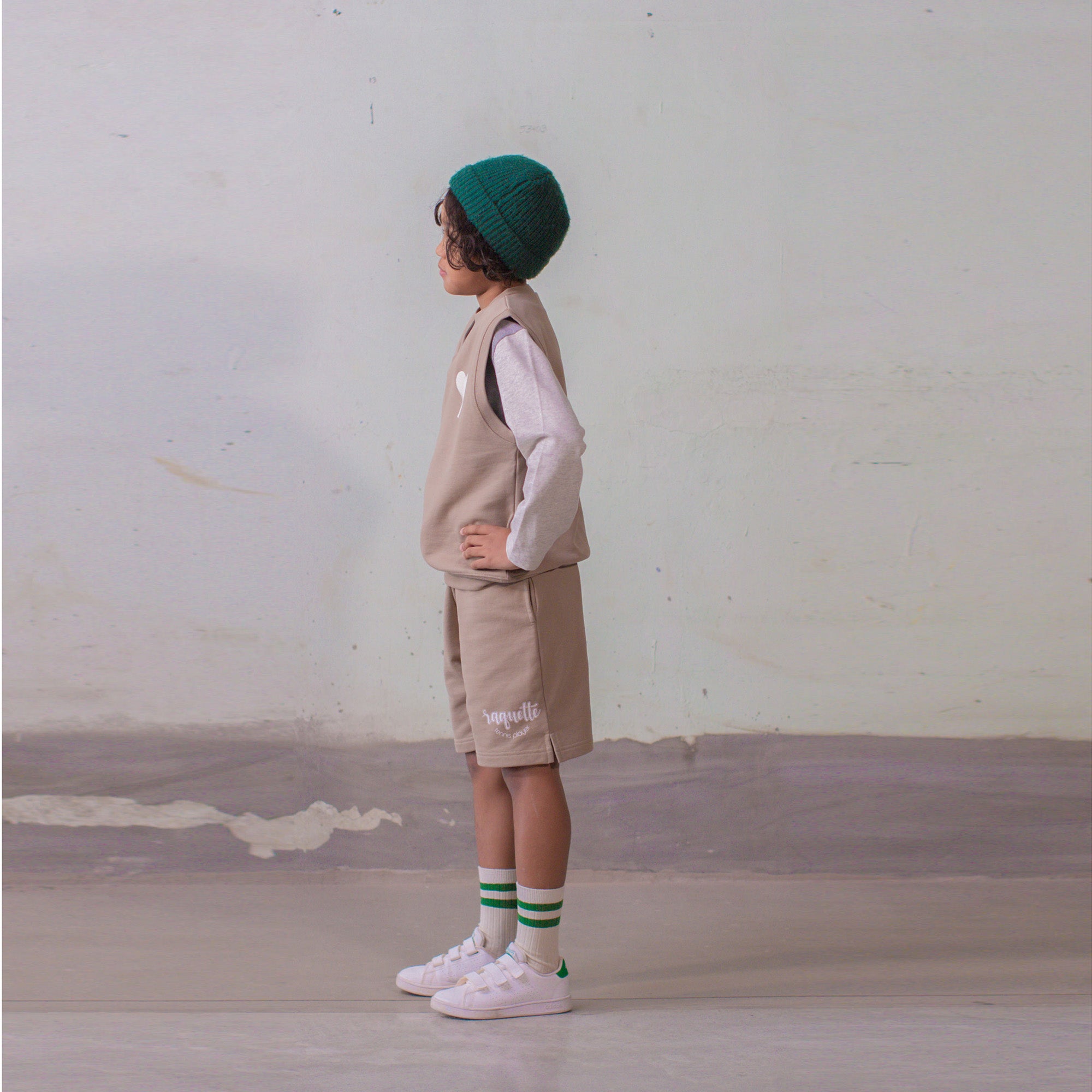 Boys & Girls Beige Cotton Vest