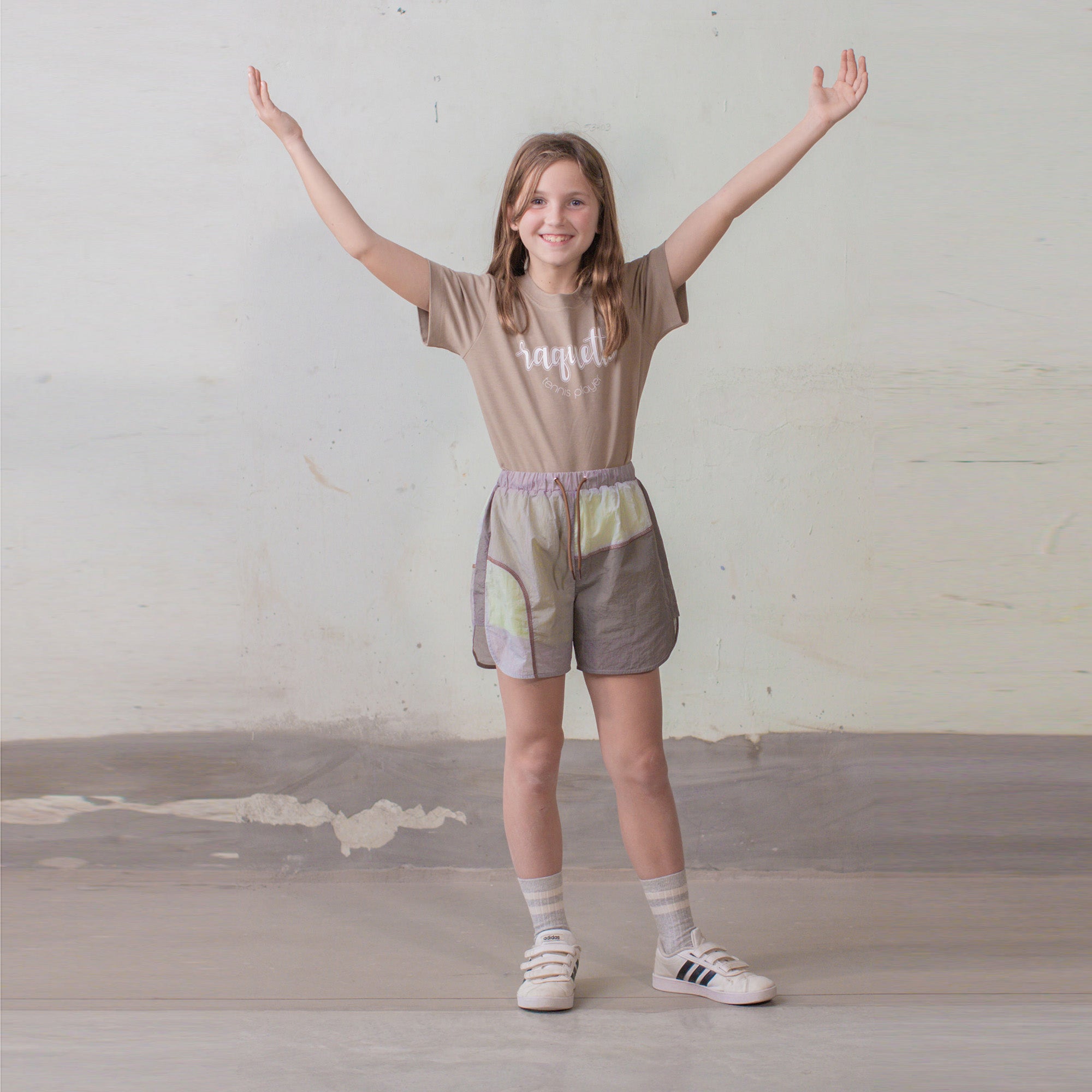 Boys & Girls Beige Logo Cotton T-Shirt