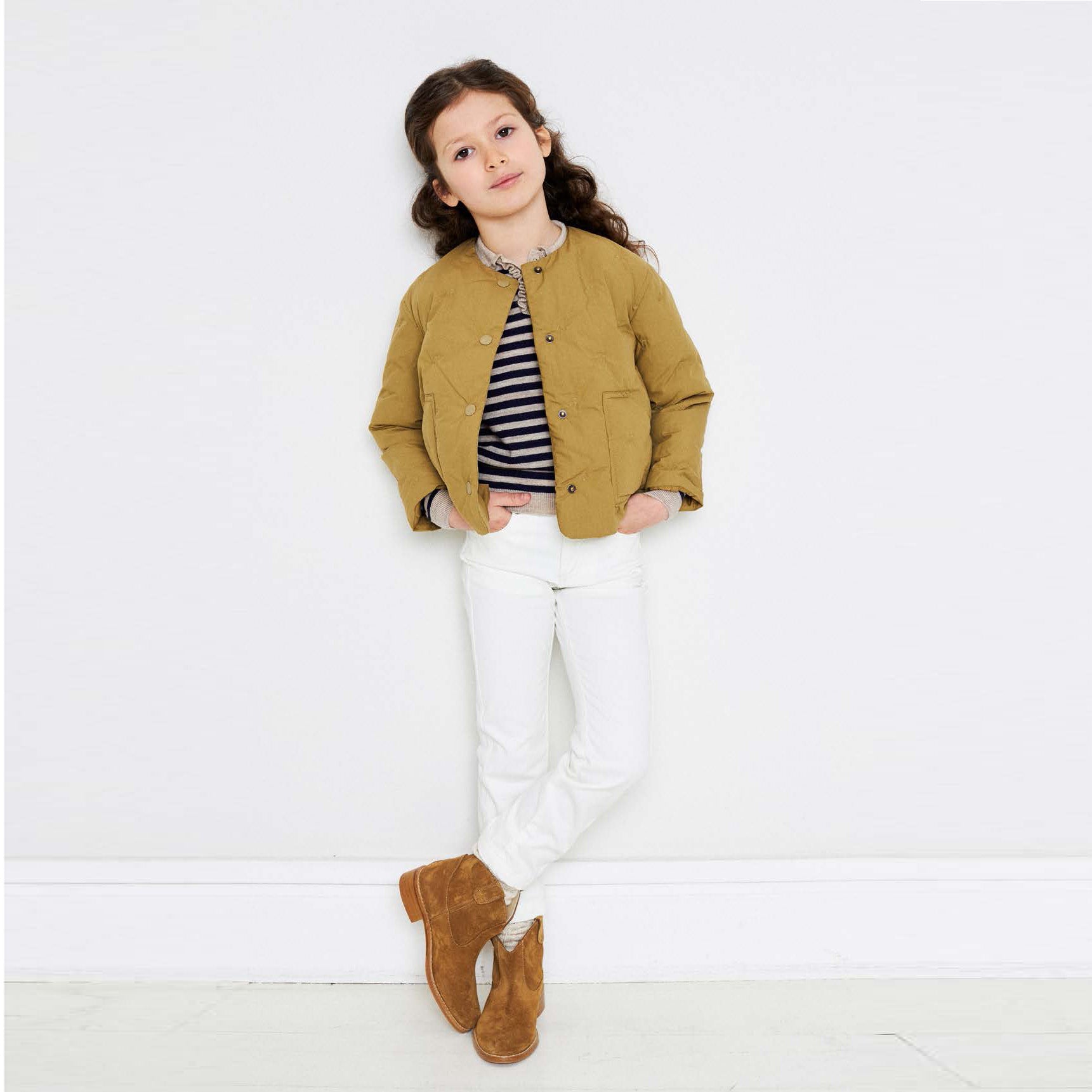 Girls Turmeric Padded Jacket