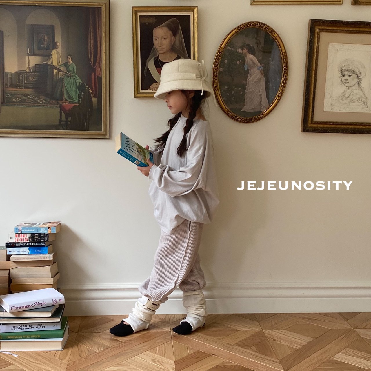 Boys & Girls Grey Cotton T-Shirt