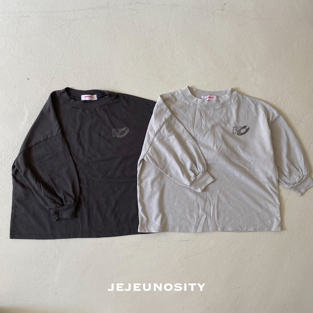 Boys & Girls Charcoal Cotton T-Shirt