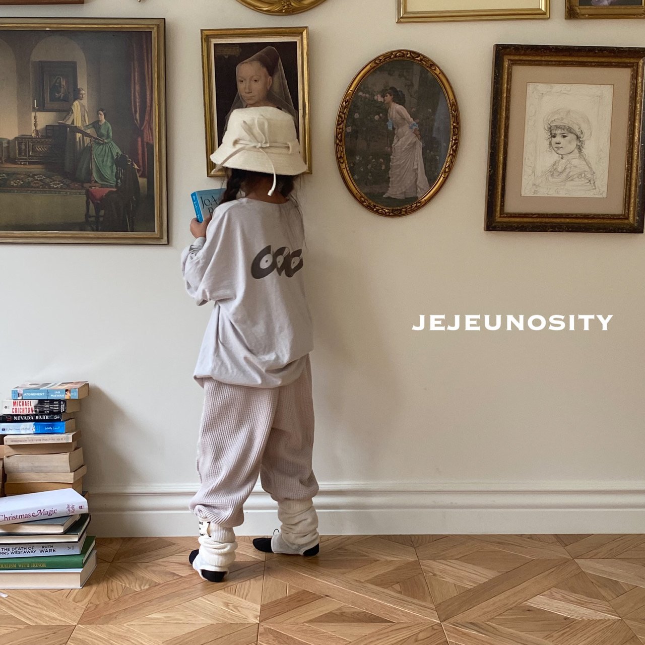 Boys & Girls Grey Cotton T-Shirt